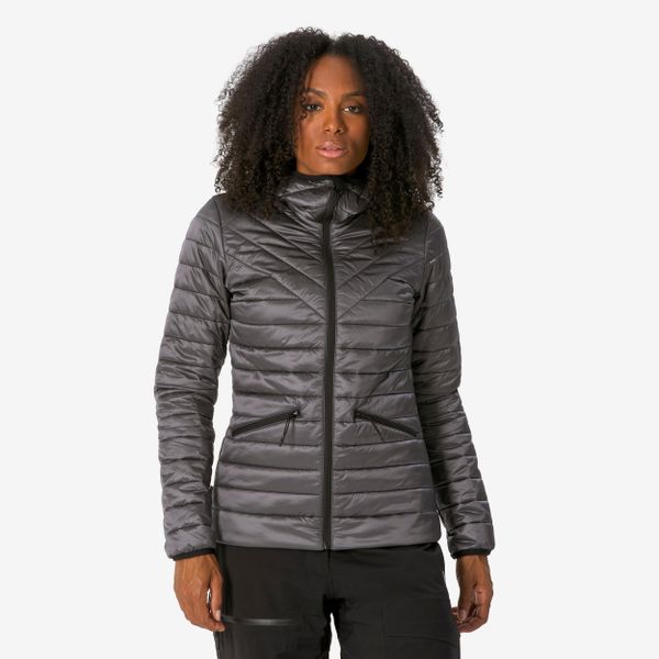 Kurtka narciarska damska 500 light. Fioletowe kurtki damskie WED'ZE, l, bez wzorów, z materiału, z kapturem, narciarskie. Za 179.99 zł.