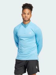 Adidas Koszulka sportowa "GYM+" w kolorze błękitnym rozmiar: L. Niebieskie t-shirty sportowe męskie Adidas, l, bez ramiączek, outdoorowe. Za 113.63 zł.