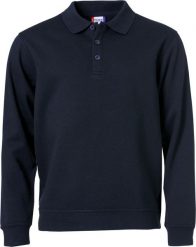 Clique Basic Polo Sweter, materiał antymechacący – dark navy. Niebieskie swetry klasyczne damskie CLIQUE, l, z bawełny, bez kołnierzyka. Za 159.63 zł.