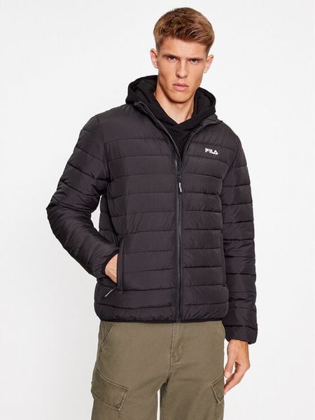 Fila Kurtka przejściowa FAM0456 Czarny Regular Fit. Czarne kurtki męskie Fila, l, bez wzorów, z syntetyku, bez kaptura. Za 359.99 zł.