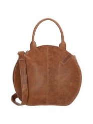 HIDE & STITCHES Skórzana torebka "Cote d Azur" w kolorze jasnobrązowym - 28 x 24 x 6 cm rozmiar: onesize. Brązowe torebki klasyczne damskie HIDE & STITCHES, w ażurowe wzory, z materiału, bez dodatków. Za 280.95 zł.