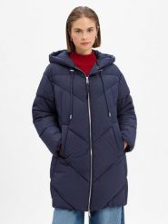 BOSS Orange płaszcz zimowy Kobiety niebieski, 36. Niebieskie płaszcze damskie Boss Orange, na zimę, bez wzorów, z syntetyku. Za 749.95 zł.
