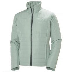 Kurtka ocieplana damska Helly Hansen Crew Insulator Jacket 2.0 - Eucalyptus. Zielone kurtki damskie Helly Hansen, bez wzorów, bez kaptura. Za 575.99 zł.