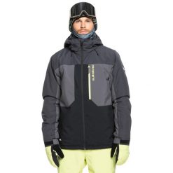 Kurtka śnieżna dla Mężczyzn DAWSON. Czarne kurtki męskie Quiksilver, na zimę, m, bez wzorów, z materiału, sportowe, bez kaptura. W wyprzedaży za 826.00 zł.