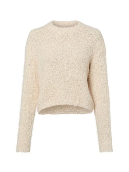 Noisy May sweter z dzianiny - NMSassy Kobiety beżowy, L. Brązowe swetry klasyczne damskie Noisy may, l, z dzianiny, bez kołnierzyka. Za 139.95 zł.