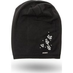 CZAPKA Liu Jo. Czarne czapki zimowe damskie Liu Jo, z dzianiny. Za 219.00 zł.