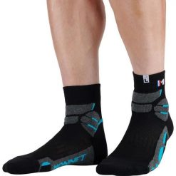Skarpetki Monnet Mid Expert. Niebieskie skarpetki męskie MONNET, bez wzorów, z materiału. Za 108.50 zł.