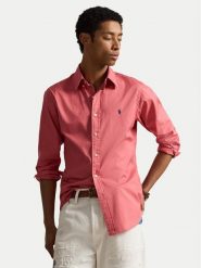 Polo Ralph Lauren Koszula 710B20512007 Różowy ciemny Custom Fit. Czerwone koszule męskie Polo Ralph Lauren, m, bez wzorów, z bawełny, bez kołnierzyka, bez ramiączek. Za 729.99 zł.
