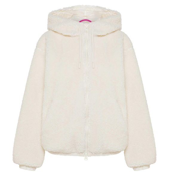 Kurtka Deha Teddy Z Podszewką Damskie. Białe kurtki damskie Deha, s, bez wzorów, z materiału, z kapturem. Za 620.99 zł.