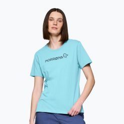 Koszulka damska NORRONA Cotton Norrøna Viking. Niebieskie t-shirty damskie NORRONA, xs, bez wzorów, z bawełny, bez kołnierzyka. Za 189.99 zł.