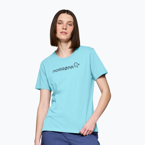 Koszulka damska NORRONA Cotton Norrøna Viking. Niebieskie t-shirty damskie NORRONA, xs, bez wzorów, z bawełny, bez kołnierzyka. Za 189.99 zł.