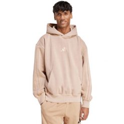 Bluza męska adidas A SZN W FL HD. Brązowe bluzy z kapturem męskie Adidas, m, z bawełny. Za 223.99 zł.