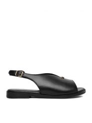 Lasocki Sandały CEO-WI16-FOXI-53 Czarny. Czarne sandały damskie Lasocki, bez wzorów, ze skóry, bez obcasa, na płaskiej podeszwie. Za 159.99 zł.