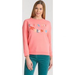 BLUZA ELISABETTA FRANCHI. Czerwone bluzy bez kaptura damskie Elisabetta Franchi, z bawełny. Za 449.40 zł.