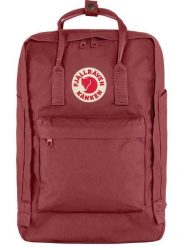 Plecak sportowy, na uczelnię Kanken mieści Laptop 17 20l. Czerwone plecaki damskie Fjällräven, bez wzorów, z włókna, sportowe. Za 565.39 zł.