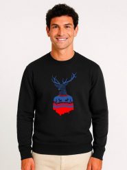 WOOOP Bluza w kolorze czarnym rozmiar: XXL. Czarne bluzy bez kaptura męskie Wooop, xxl, z bawełny. Za 108.99 zł.