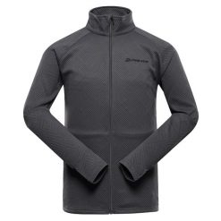 Bluza męska sportowa szybkoschnąca Alpine Pro Dozer 2. Szare bluzy bez kaptura męskie Alpine Pro, bez wzorów, sportowe, bez kołnierzyka, bez ramiączek. W wyprzedaży za 349.00 zł.