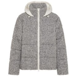 Kurtka Deha Padded Boucle' Wooly Jacket Damskie. Szare kurtki damskie Deha, s, bez wzorów, z materiału, z kapturem. Za 887.99 zł.