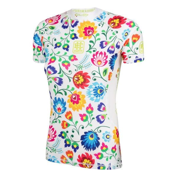 Koszulka sportowa damska Rashguard MMA EXTREME HOBBY FOLK 2. Białe bielizna termoaktywna damska EXTREME HOBBY, xl, z bawełny, bez kołnierzyka, bez ramiączek. Za 199.00 zł.