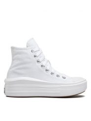 Converse Trampki Chuck Taylor All Star Move Platform 568498C Biały. Białe trampki i tenisówki damskie Converse, bez wzorów, z materiału. Za 329.99 zł.