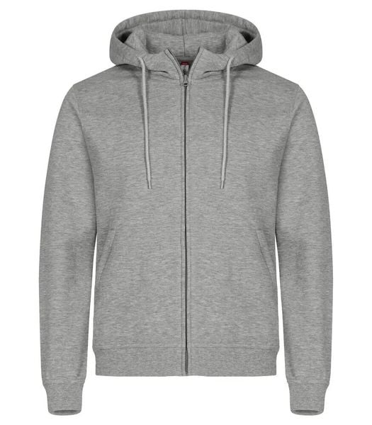 Clique Miami Hoody Full Zip – bluza z zamkiem, bawełna z recyklingiem. Szare bluzy bez kaptura męskie CLIQUE, uniwersalny, z bawełny. Za 195.25 zł.