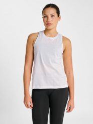 Damski tank top Hummel Canja. Białe topy sportowe damskie HUMMEL, m, bez wzorów, z bawełny, bez ramiączek. Za 137.00 zł.