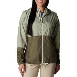 Kurtka przeciwwiatrowa damska Columbia Flash Forward. Zielone kurtki damskie Columbia, xs, bez wzorów, bez kaptura. Za 109.99 zł.
