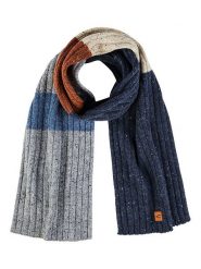 Camel Active Szal w kolorze niebiesko-szaro-jasnobrązowym rozmiar: onesize. Brązowe szaliki męskie Camel Active, bez wzorów, z bawełny. Za 100.99 zł.