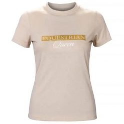 Koszulka z krótkim rękawem damska Equestrian Queen Jade 24SS. Zielone t-shirty damskie EQUESTRIAN QUEEN, m, bez wzorów, bez kołnierzyka. Za 136.99 zł.