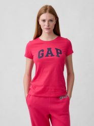GAP Koszulka w kolorze różowym rozmiar: S. Różowe t-shirty damskie GAP, s, bez wzorów, z bawełny, bez kołnierzyka. Za 44.30 zł.