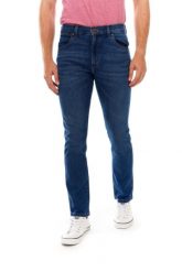 MESKIE SPODNIE WRANGLER LARSTON DESIRE 112347353. Spodnie materiałowe męskie Wrangler, bez wzorów, z jeansu. Za 239.99 zł.