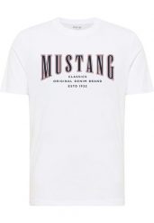 Męski T-Shirt Mustang Style Alex General White 1018007 2045. Białe t-shirty męskie Mustang, m, bez wzorów, bez kołnierzyka. Za 79.99 zł.