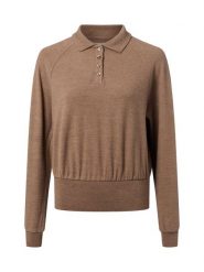 Opus Damski sweter z cienkiej dzianiny - Geigi Kobiety drobna dzianina brązowy jednolity, 36. Brązowe swetry klasyczne damskie Opus, z dzianiny, bez kołnierzyka. Za 399.95 zł.