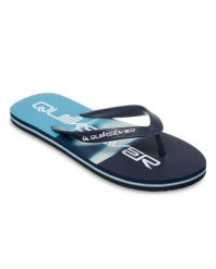 Klapki dla Mężczyzn MOLOKAI STRIPE Niebieski. Niebieskie klapki i japonki męskie Quiksilver, z gumy. Za 66.49 zł.