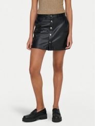 ONLY Spódnica z imitacji skóry Amazing 15331876 Czarny Slim Fit. Czarne spódniczki damskie Only, m, bez wzorów, ze skóry. Za 139.99 zł.