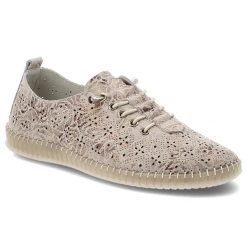 Półbuty damskie Filippo, cholewka ze skóry naturalnej o ażurowym wzorze klasyczne sznurowanie lekka elastyczna podeszwa, multikolor, DP7532/26. Brązowe półbuty damskie Filippo, w ażurowe wzory, ze skóry, klasyczne, bez obcasa, na płaskiej podeszwie. Za 144.90 zł.