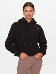 Guess Bluza V3BQ10 KBXX1 Czarny Regular Fit. Czarne bluzy bez kaptura damskie Guess, xxs, z bawełny. Za 199.99 zł.