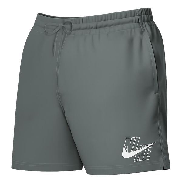 Strój Nike 5 Volley Szorty Szare. Szare szorty męskie Nike, z materiału, bez kołnierzyka. Za 177.62 zł.