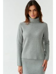 TATUUM Sweter w kolorze szarym rozmiar: XL. Szare golfy damskie Tatuum, xl, bez wzorów, bez ramiączek. Za 96.37 zł.