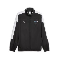 Kurtka dresowa BMW Motorsport. Czarne kurtki treningowe męskie Puma, l, bez wzorów, z dresówki, na fitness i siłownię. Za 411.50 zł.