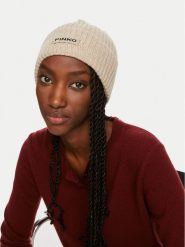 Pinko Czapka Lambkin Cuffia AI 24-25 BLK01 104489 A1CH Beżowy. Brązowe czapki zimowe damskie Pinko, z materiału. Za 379.99 zł.