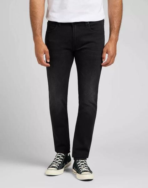 LEE LUKE MĘSKIE SPODNIE JEANSOWE JEANSY PITCH BLACK L719ADEV 112321991. Czarne jeansy męskie Lee. Za 229.99 zł.
