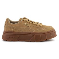 Buty Puma Mayze Stack Suede 383983 03 brązowe. Brązowe buty sportowe na co dzień damskie bez wzorów. Za 681.40 zł.