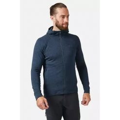 Bluza z kapturem męska Rab Nexus Hoody rozpinana. Niebieskie bluzy z kapturem męskie RAB, m. Za 314.99 zł.