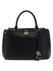 Guess Torebka w kolorze czarnym - 30 x 20 x 14 cm rozmiar: onesize. Czarne torebki klasyczne damskie Guess, z aplikacjami, z materiału, bez dodatków. Za 561.98 zł.