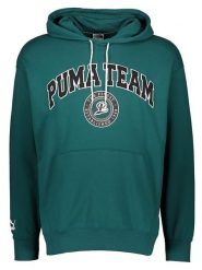 Puma Bluza " Puma Team" w kolorze zielonym rozmiar: S. Zielone bluzy z kapturem męskie Puma, s, z bawełny. Za 110.04 zł.