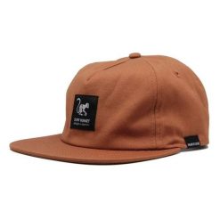 Czapka Trucker - Płaski daszek - Organiczna Bawełna (Ziemia). Czerwone czapki męskie SURF MONKEY, bez wzorów, z bawełny. Za 139.95 zł.