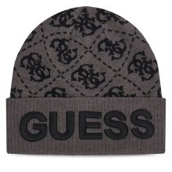 Czapka Guess. Czarne czapki zimowe damskie Guess. Za 154.99 zł.