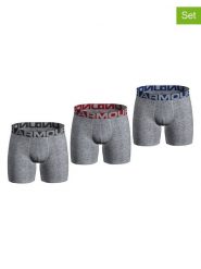 Under Armour Bokserki (3 szt.) w kolorze szarym rozmiar: L. Szare bokserki męskie Under Armour, bez wzorów. Za 52.42 zł.