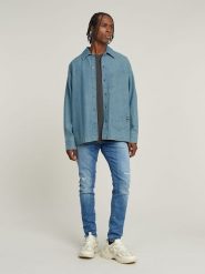 G-Star Dżinsy "Revend" - Skinny fit - w kolorze niebieskim rozmiar: W30/L32. Niebieskie jeansy męskie G-Star. Za 279.31 zł.